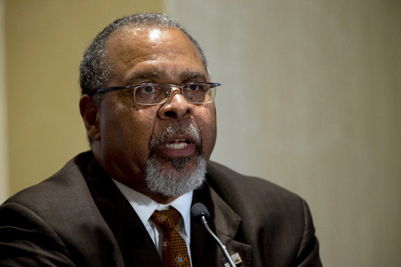 Ken Blackwell, who President-elect Trump selected to lead his domestic transition CREDIT: AP Photo/Mary Altaffer, File.