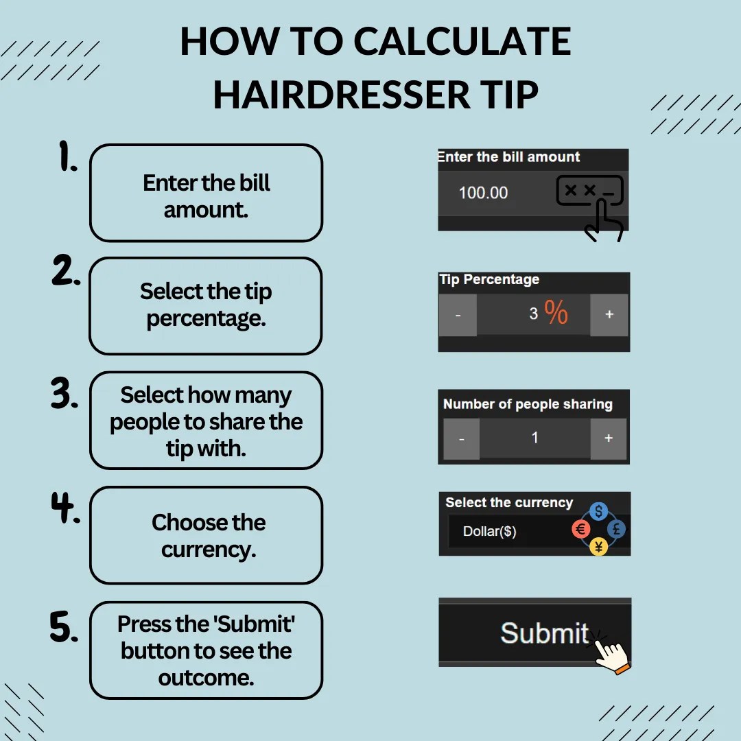 Tip Calculator for Hairdresser