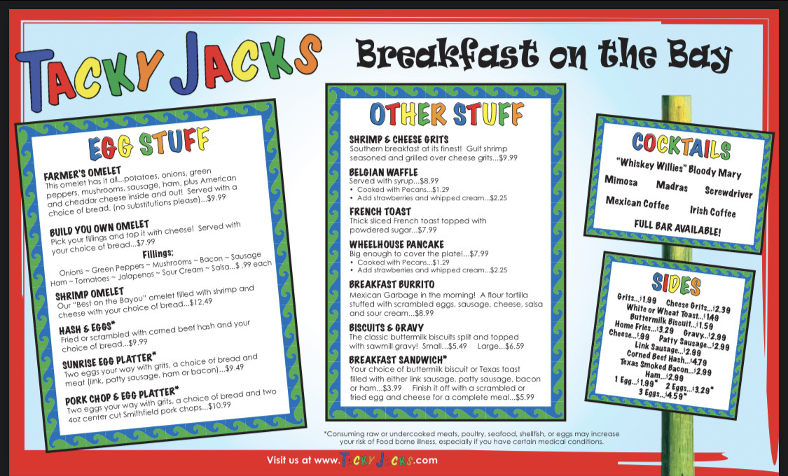 Tacky Jacks Orange Beach, Alabama Coupons