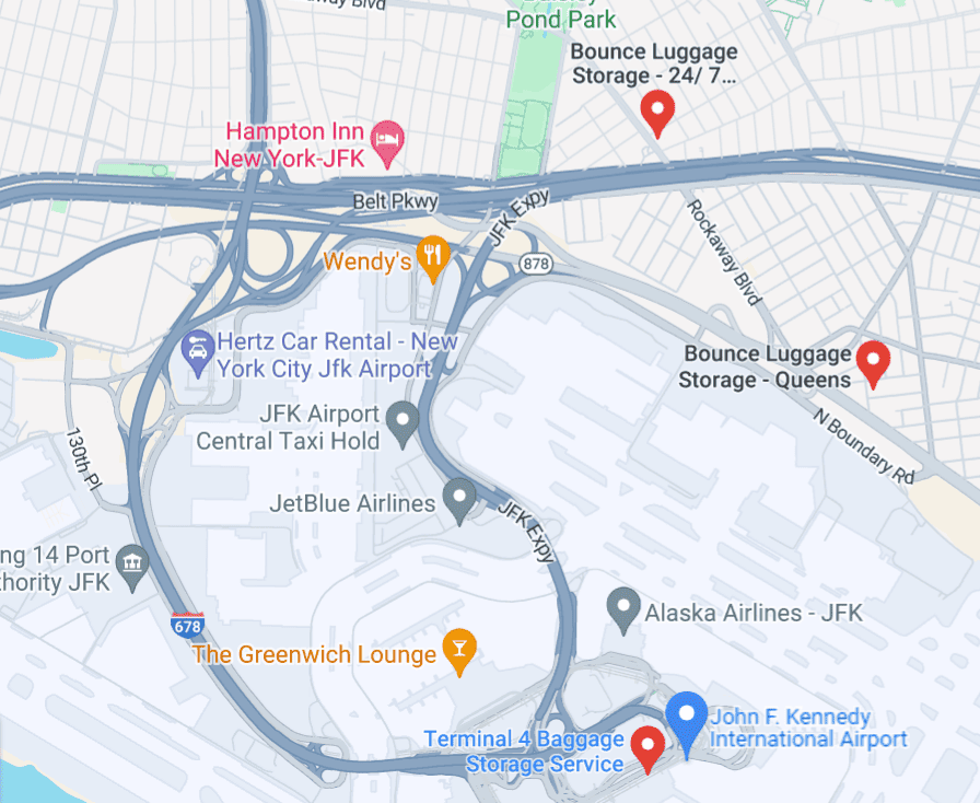 JFK Airport Luggage Storage 5.95 Per Bag Daily Rate