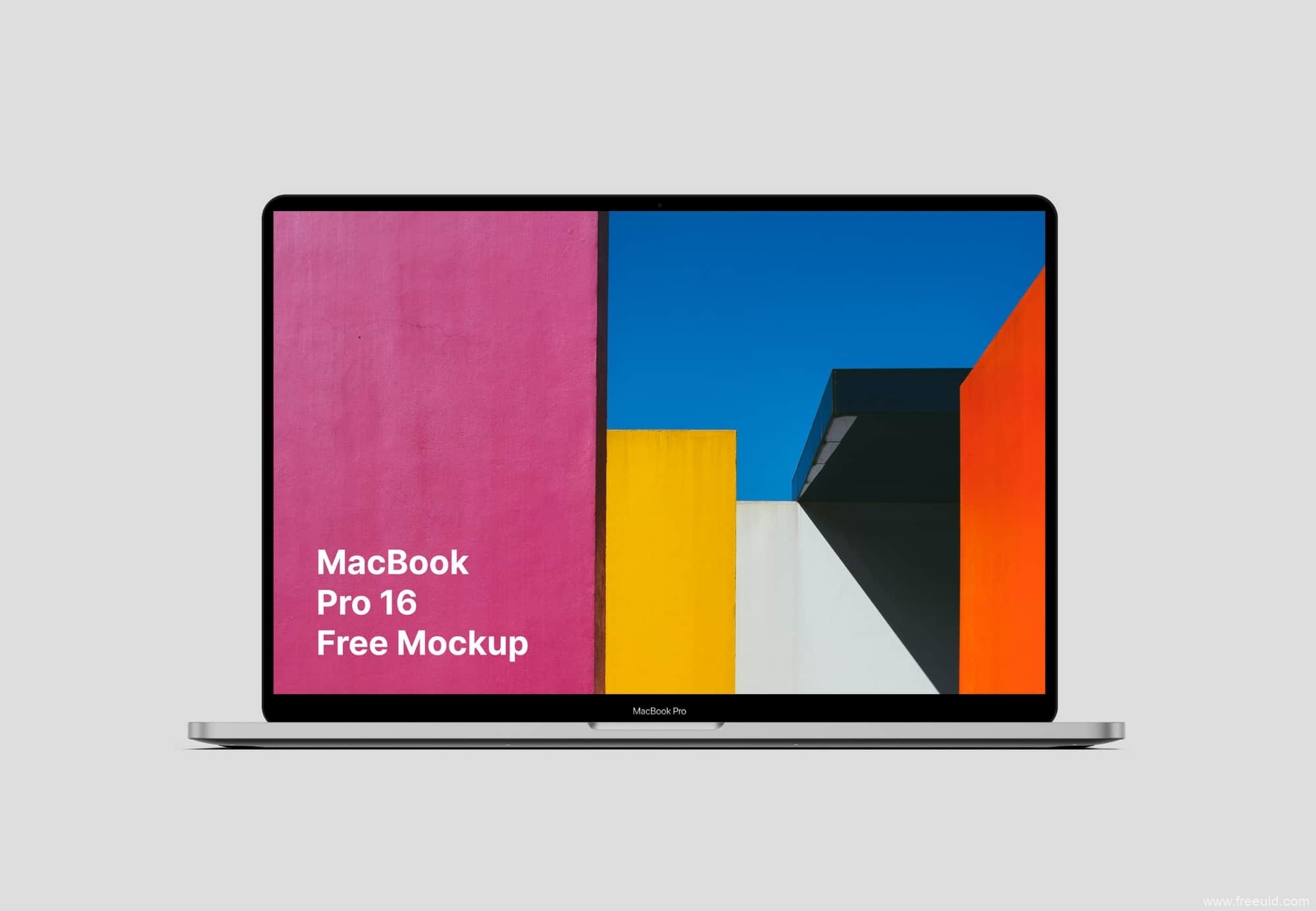 免费MacBook Pro 16 Mockup样机模板FreeUID，免费UI资源下载