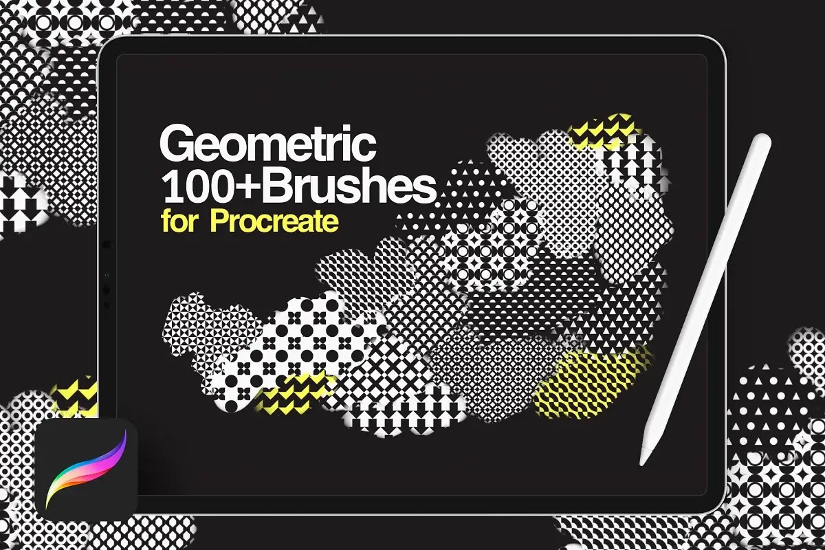100+ Free Geometric Patterns Procreate Brushes