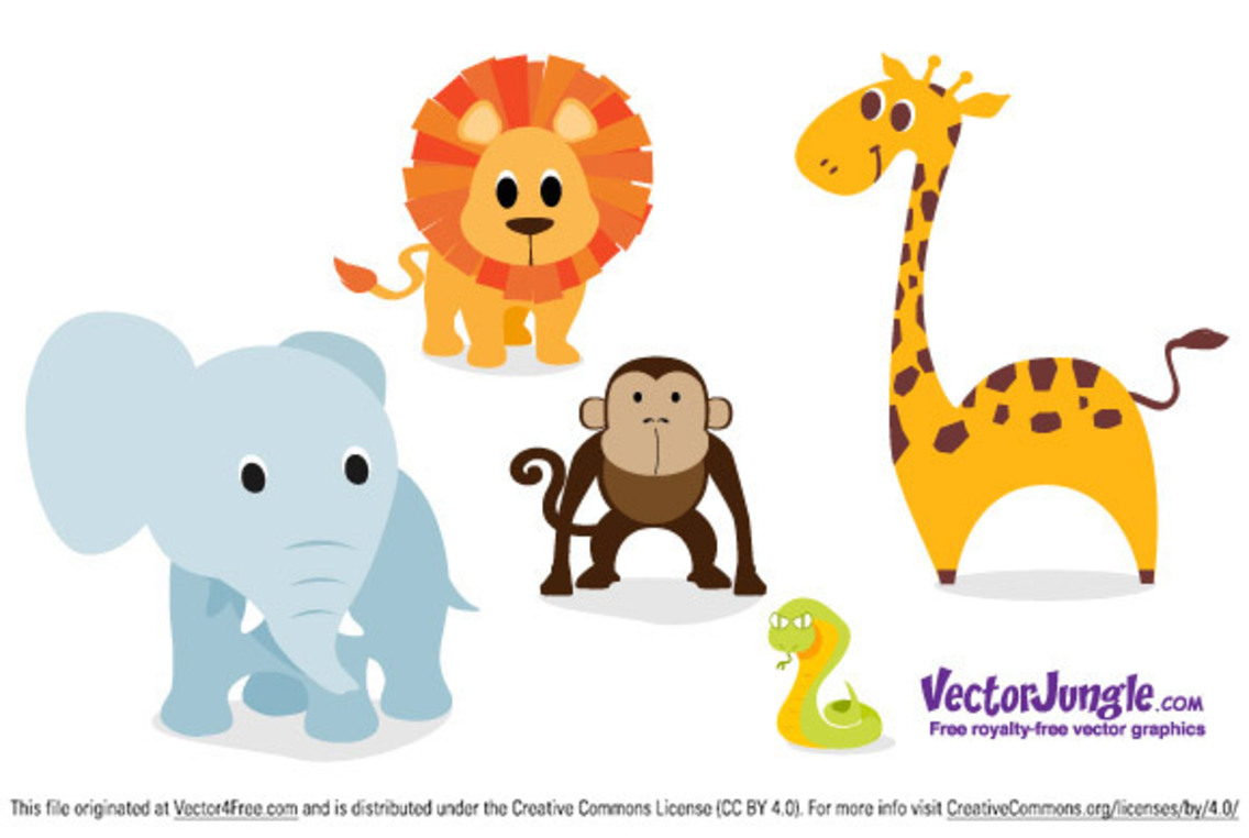 Download Free cute animals vector free download Collection