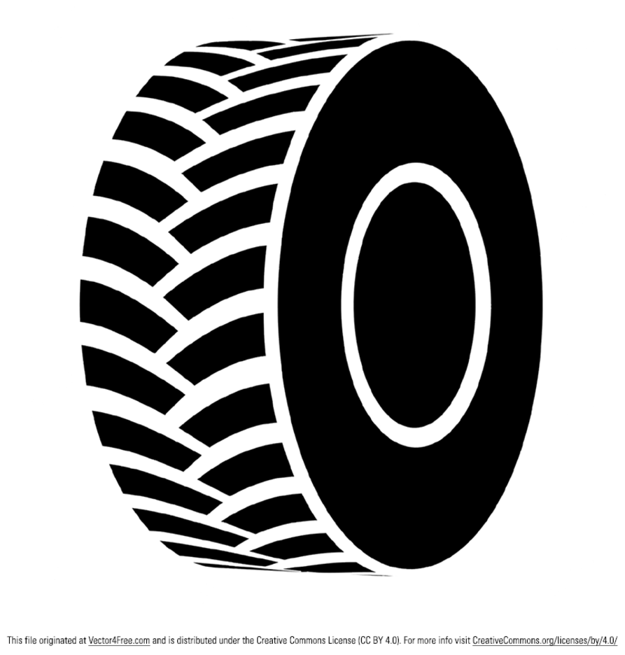 Free Vector Black Tractor Tire