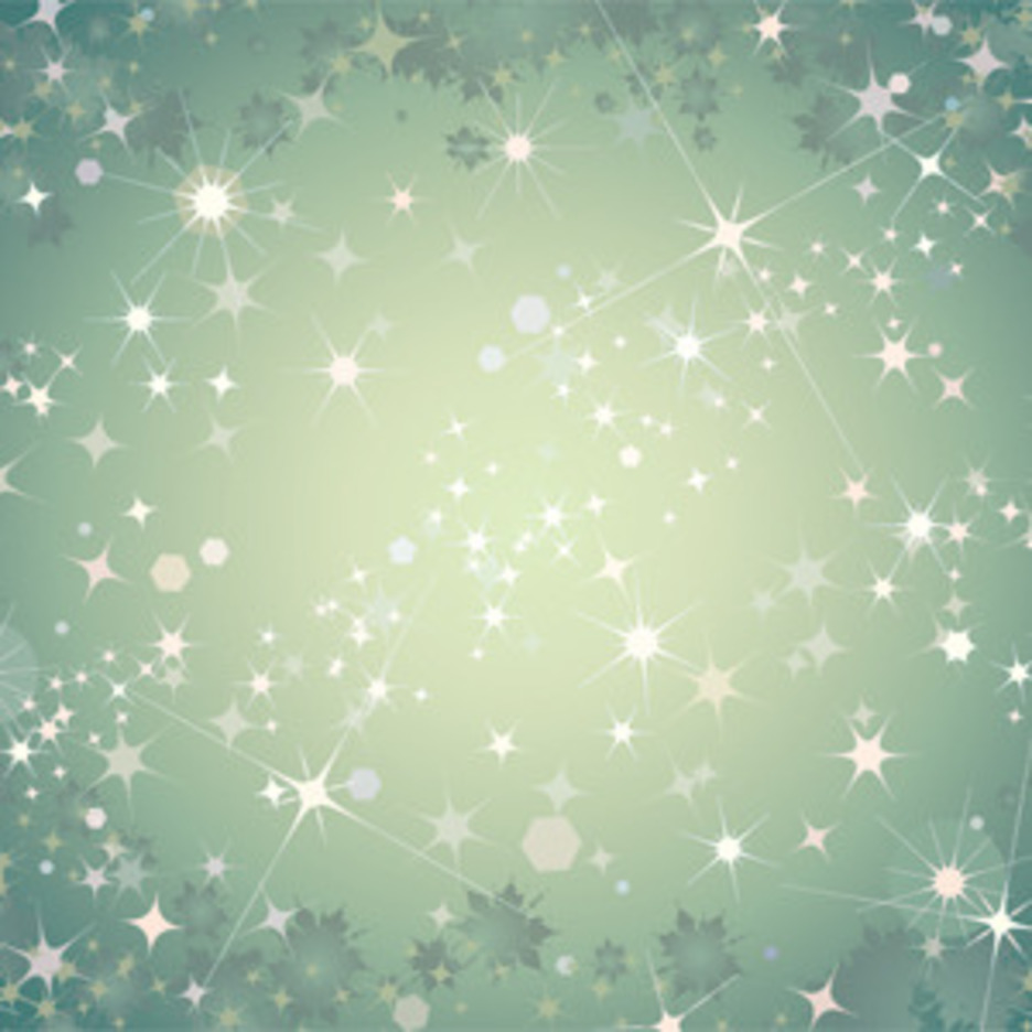 Abstract Green Background With Stars FreeVectors