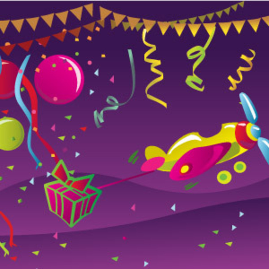 Happy Birthday Postcard FreeVectors
