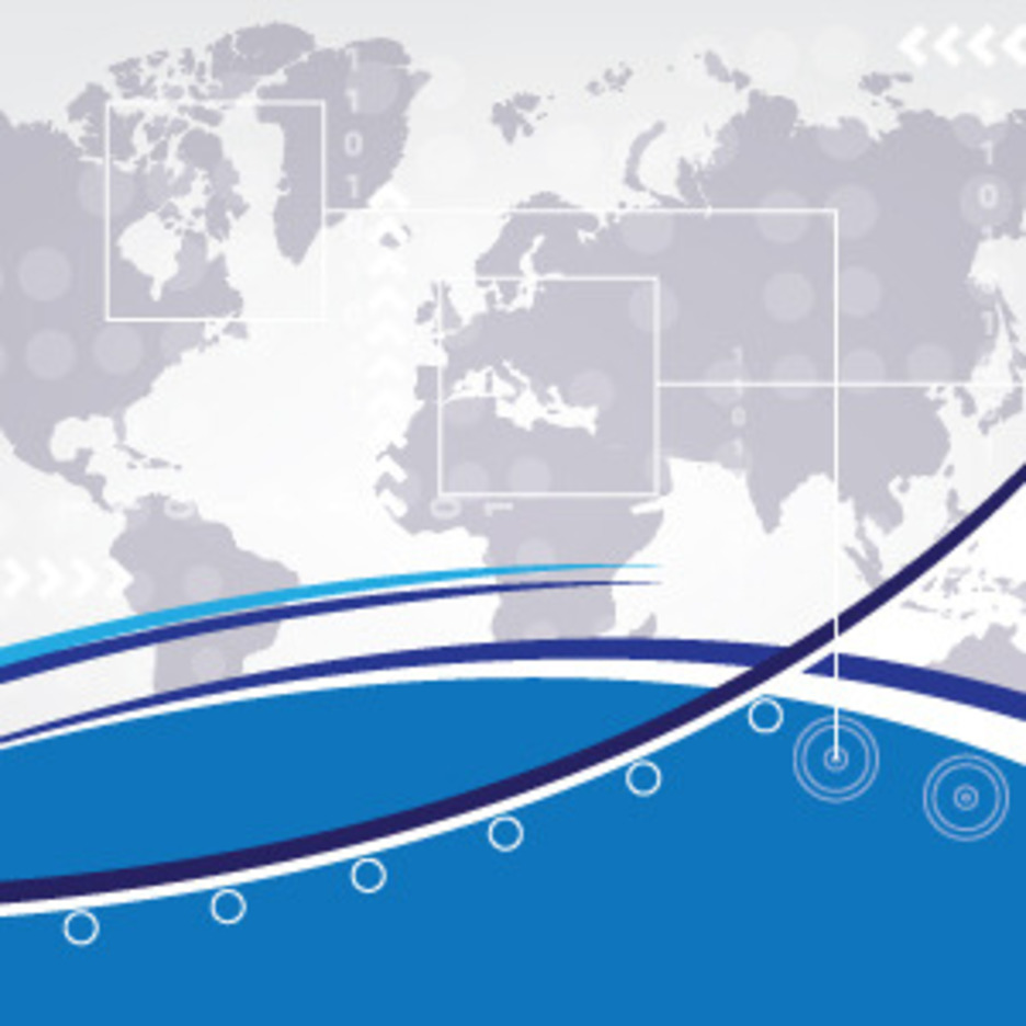 World Map Business Card