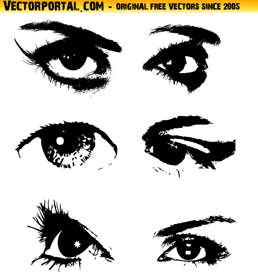 Eyes Vector Set FreeVectors