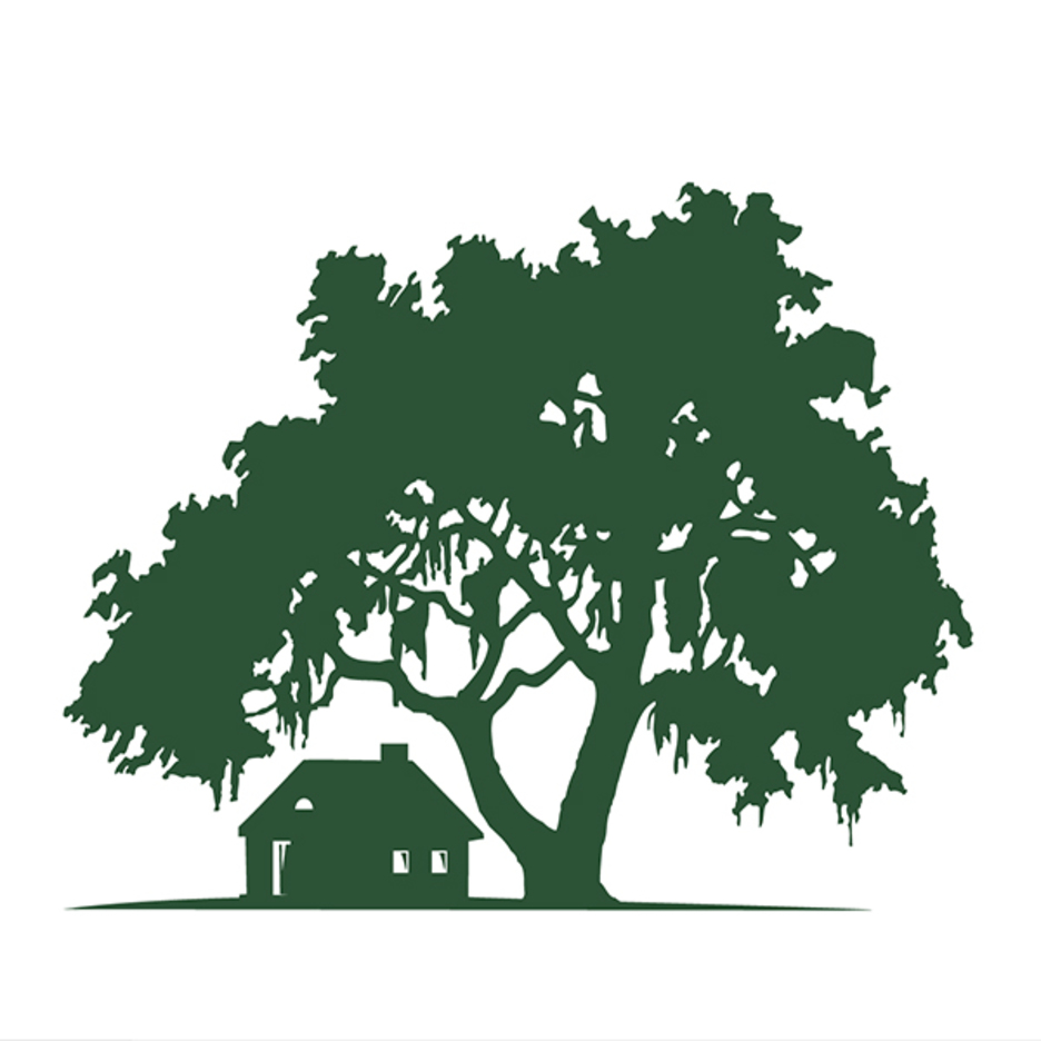 Free Vector Silhouette Oak Tree with Cabin FreeVectors