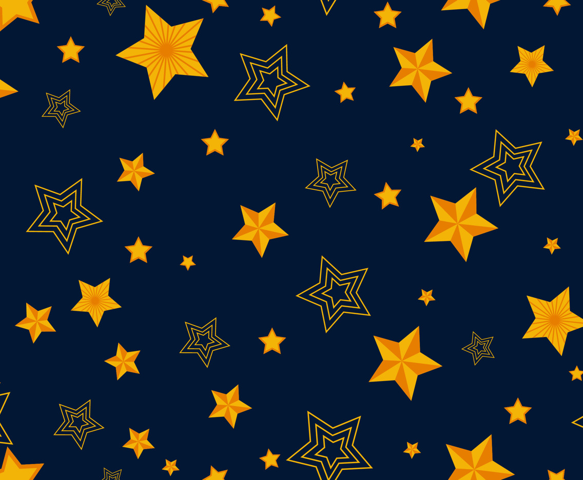 Yellow Stars Seamless Pattern FreeVectors
