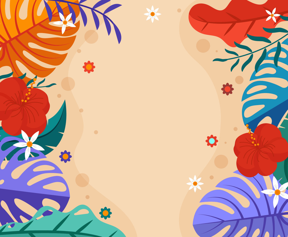 Summer Floral Background FreeVectors