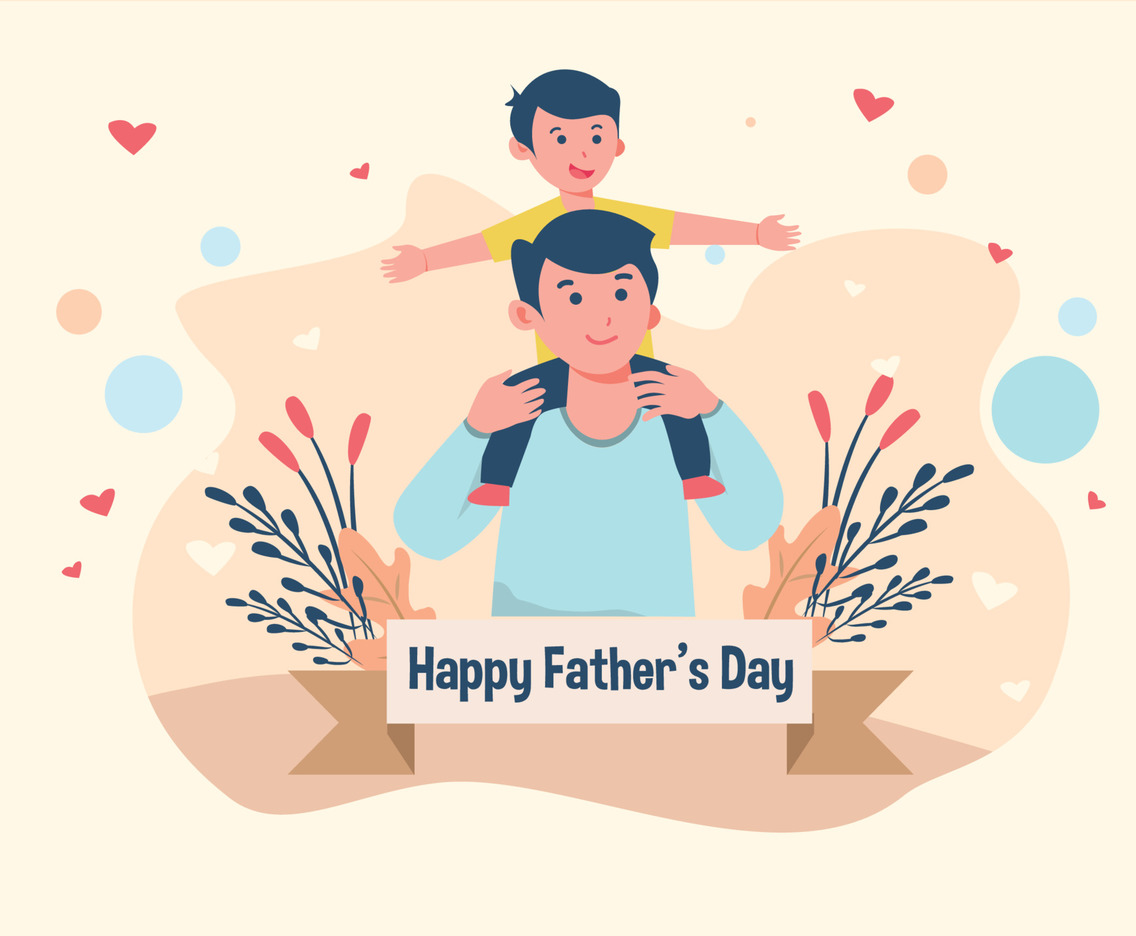 Happy Father's Day with Flowers