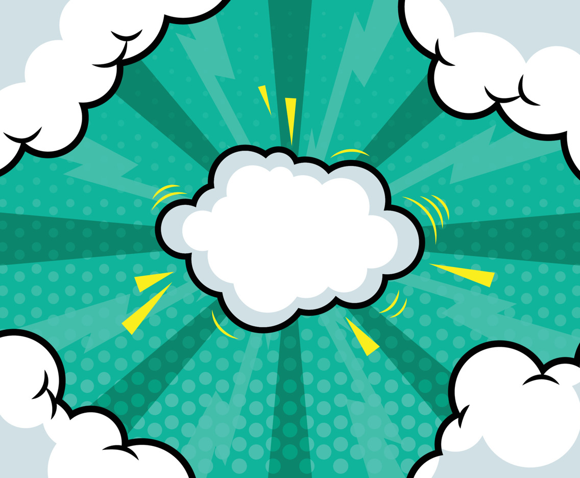 Green Pop Art Background FreeVectors