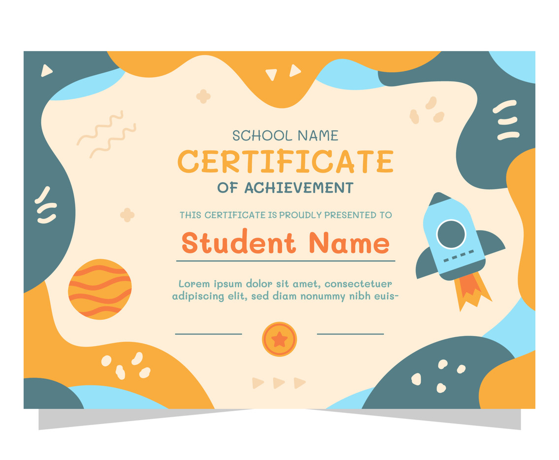 School Certificate Template