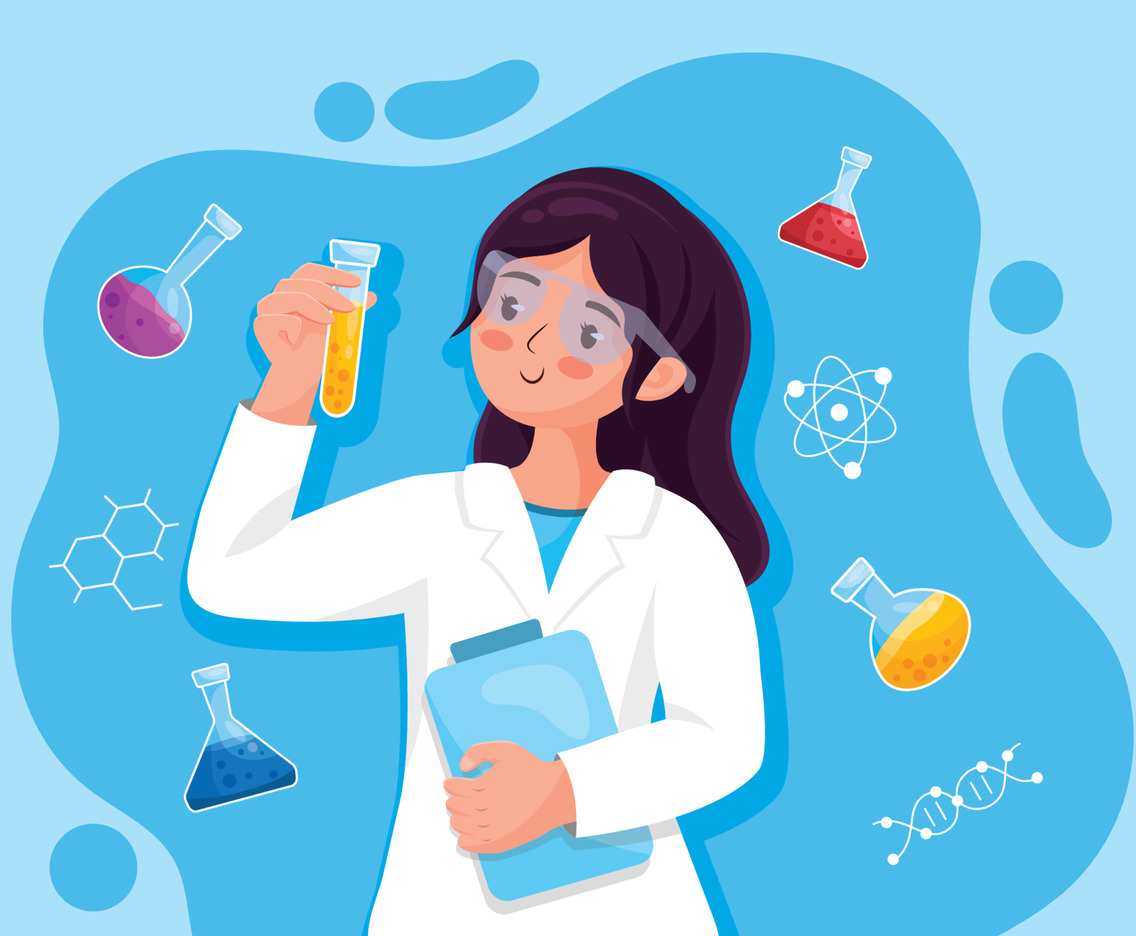 International Day of Girls in Science FreeVectors