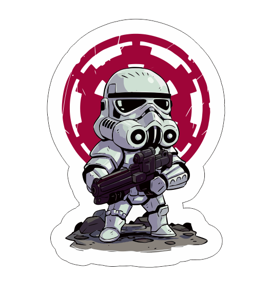 Free stormtrooper vector Sticker cdr files download Free Vector