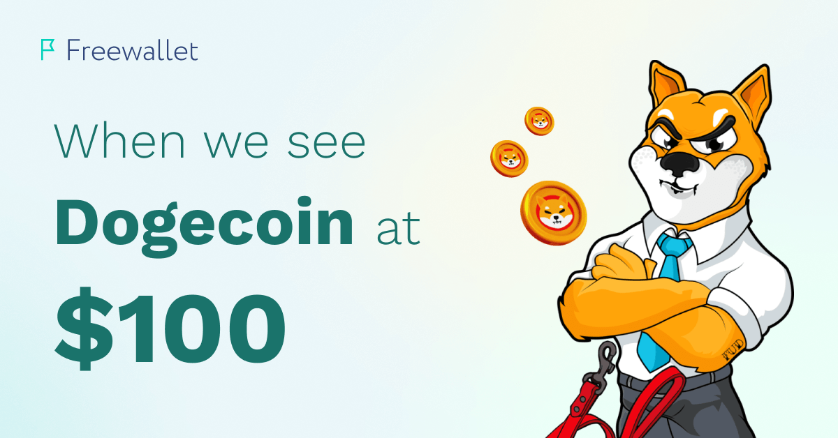 Can Dogecoin reach 100 or 1000? Freewallet