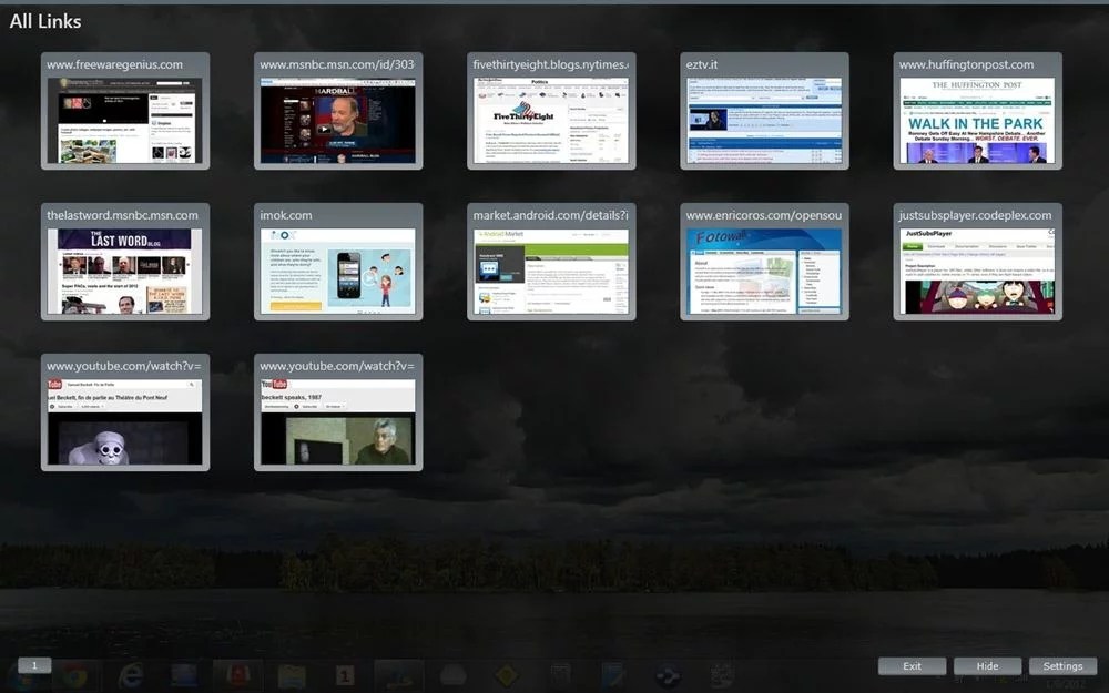 FavLinks a thumbnailbased bookmark manager