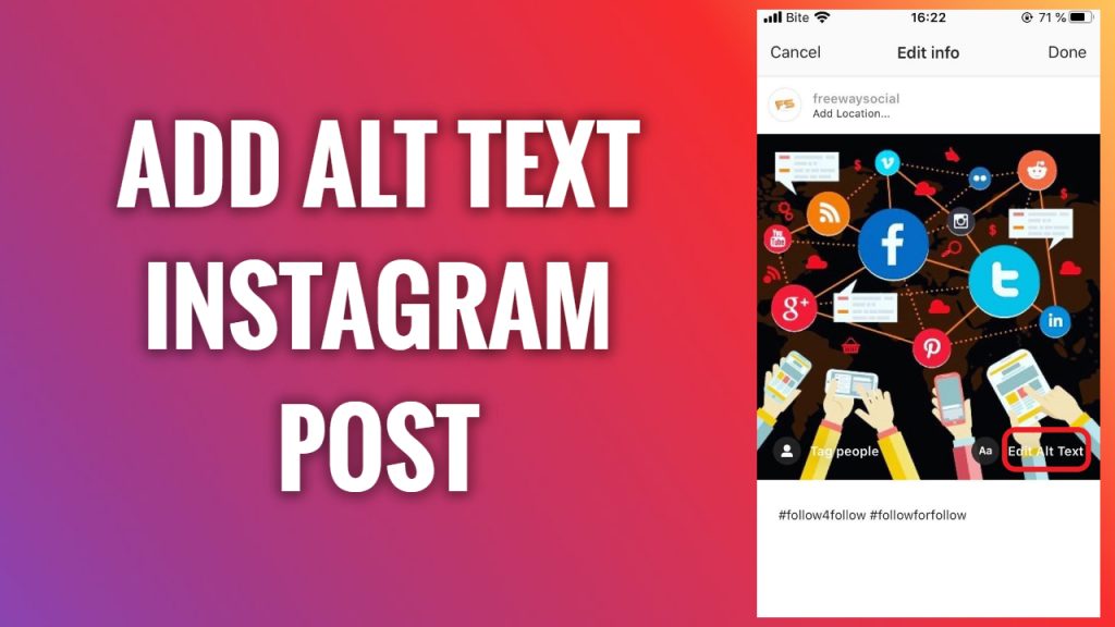 How to Add ALT Text to Your Instagram Post? FreewaySocial