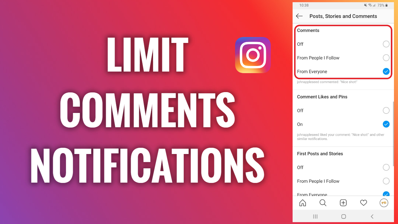 How to Limit Comments Notifications on Instagram? FreewaySocial
