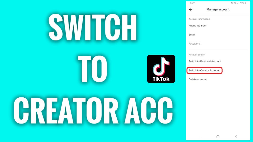 How to Switch to a Creator Account on TikTok? FreewaySocial(019)
