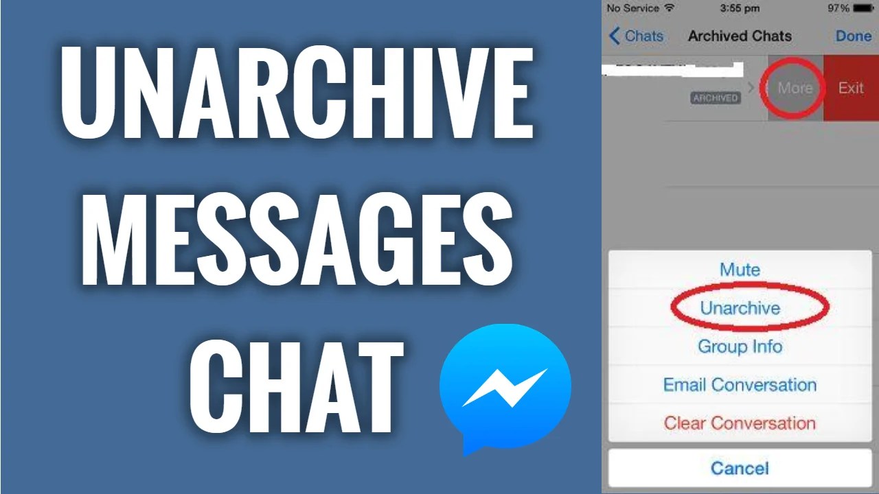 How to Unarchive Messages Chat on Facebook Messenger? FreewaySocial