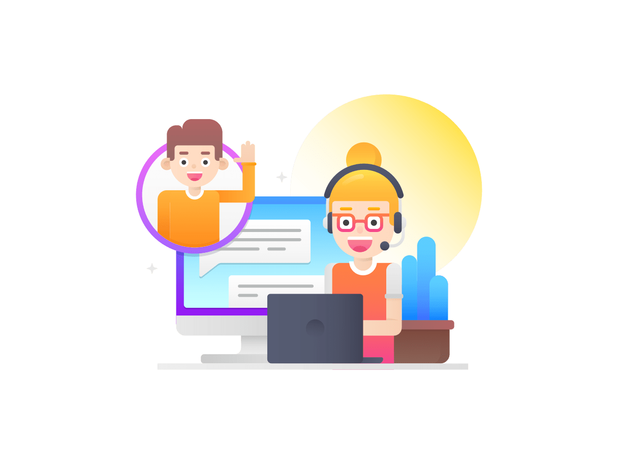 Customer Support Free  Illustrations