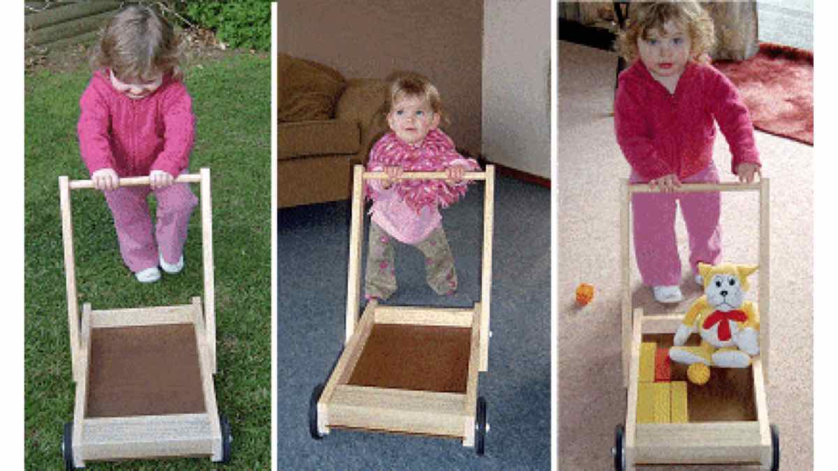 Kids Pushcart Toy Free Woodworking