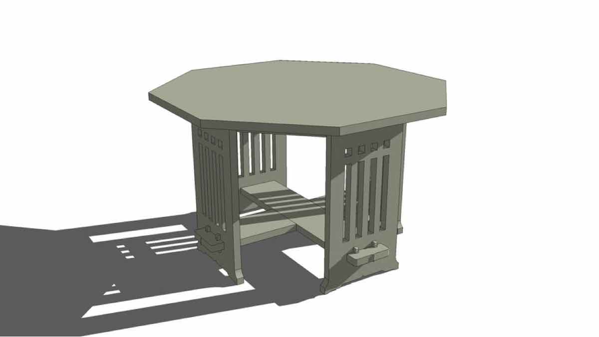 Octagonal Table Free Woodworking