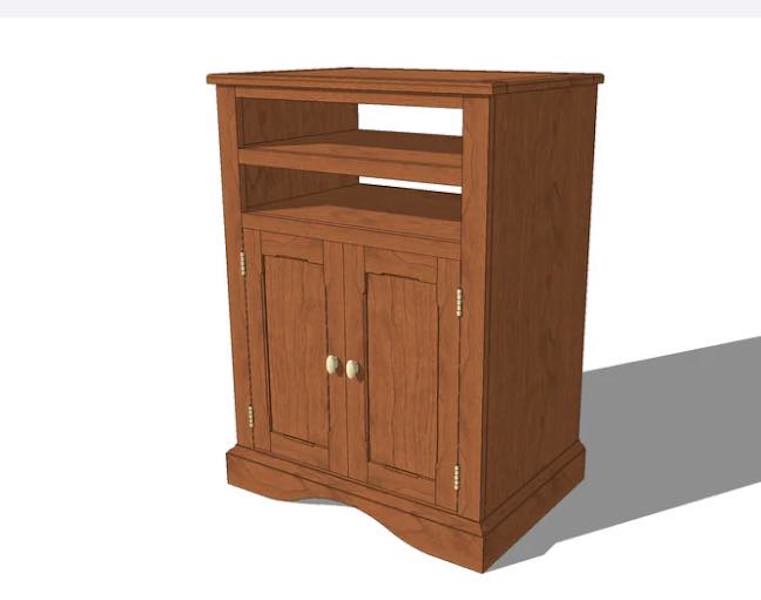 Compact TV Stand Free Woodworking