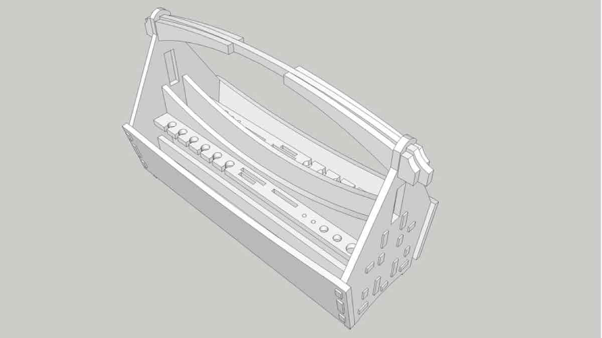 Toolbox 3D Puzzle Free Woodworking