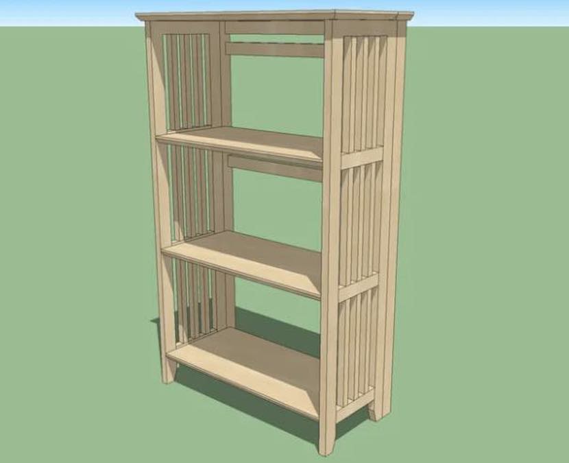 One Sheet Plywood Bookshelf Free Woodworking