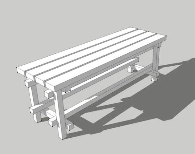 Bench For A Picnic Table Free Woodworking