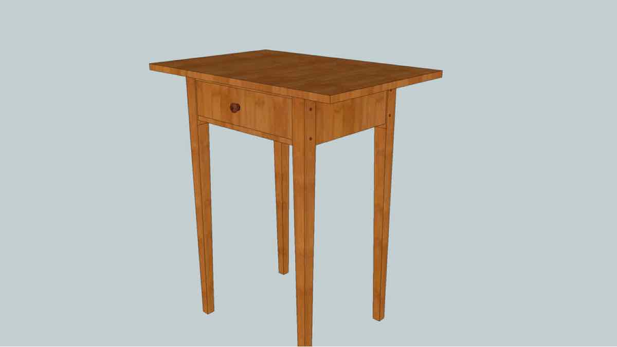 Shaker Table SketchUp Free Woodworking