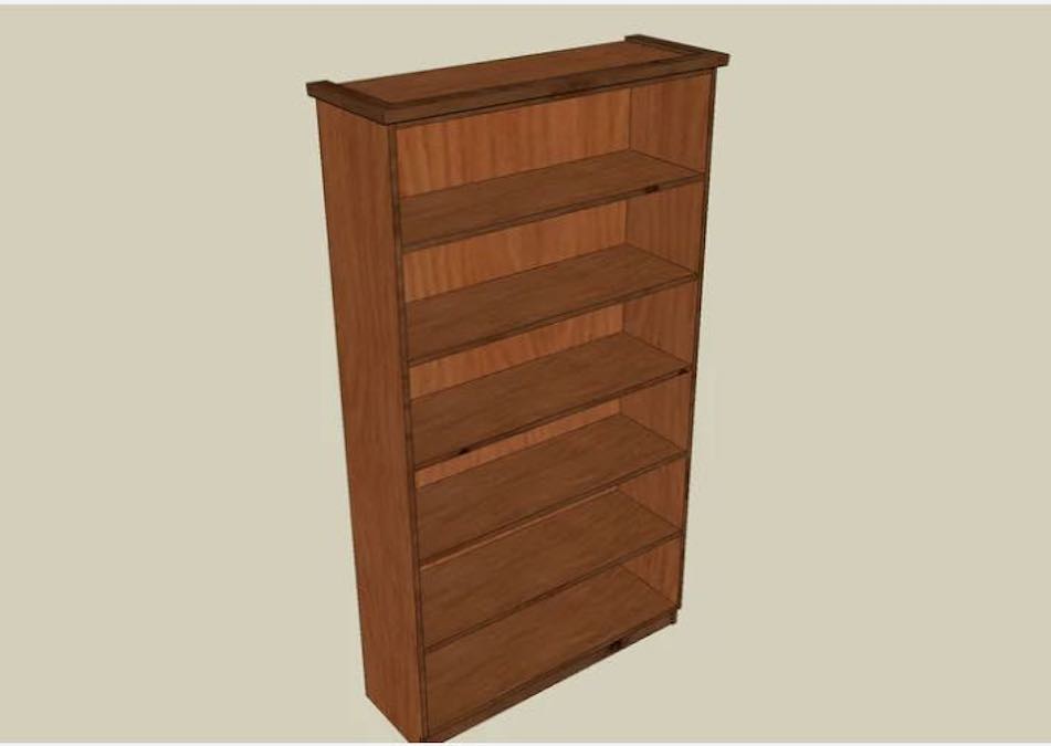 Built In Bookcase Free Woodworking