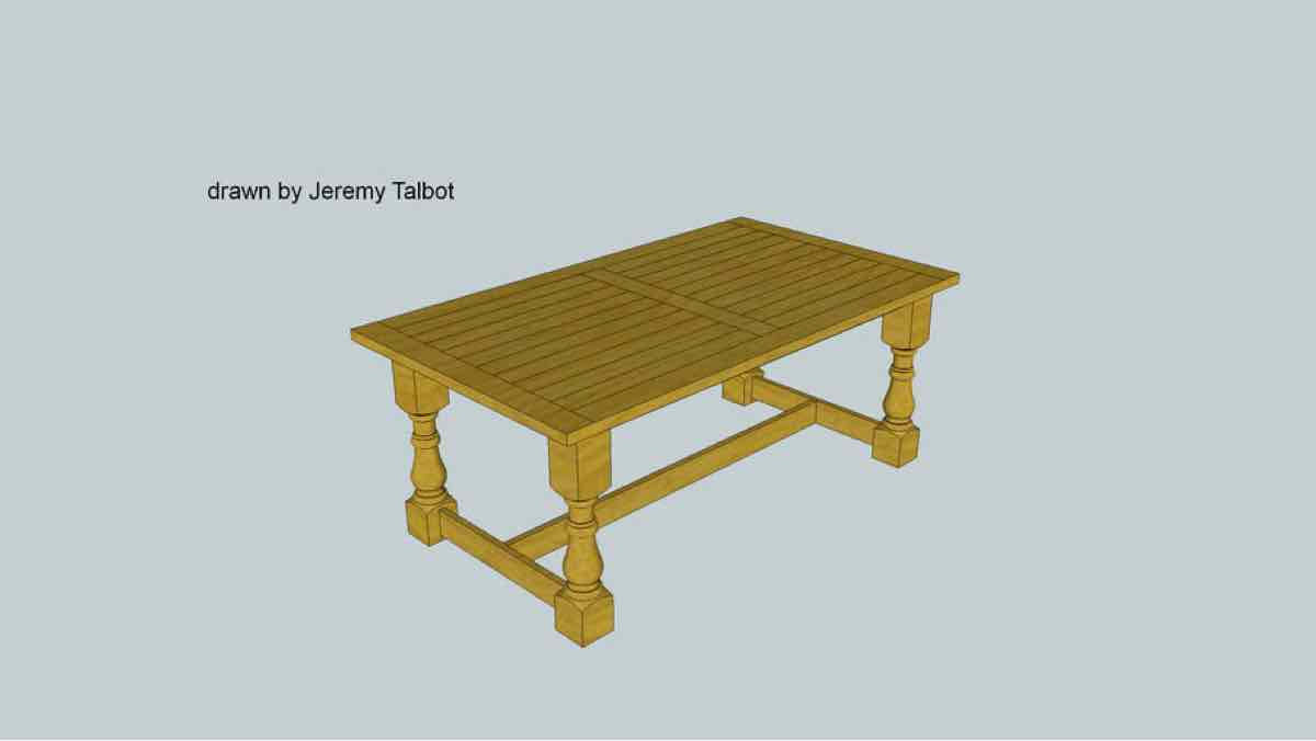 Rustic Dining Table Free Woodworking