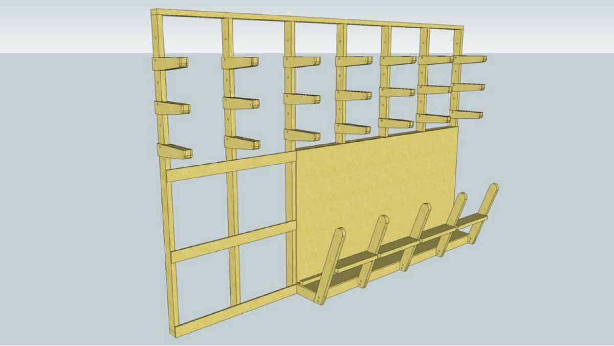 Lumber Storage Rack Free Woodworking
