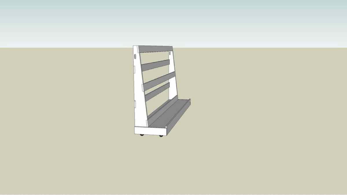Panel Cart SketchUp Free Woodworking