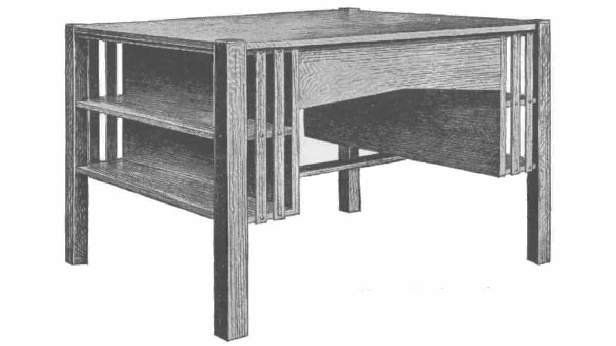 Library Table Free Woodworking