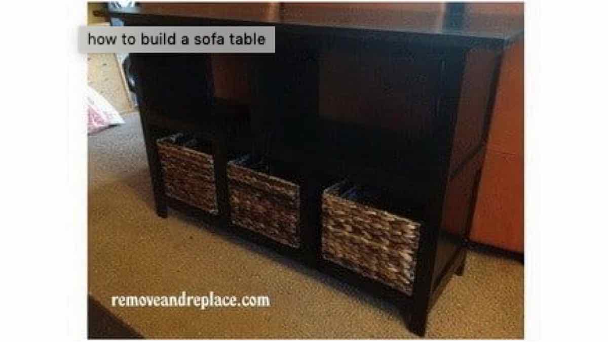 Six Compartment Sofa Table Free Woodworking