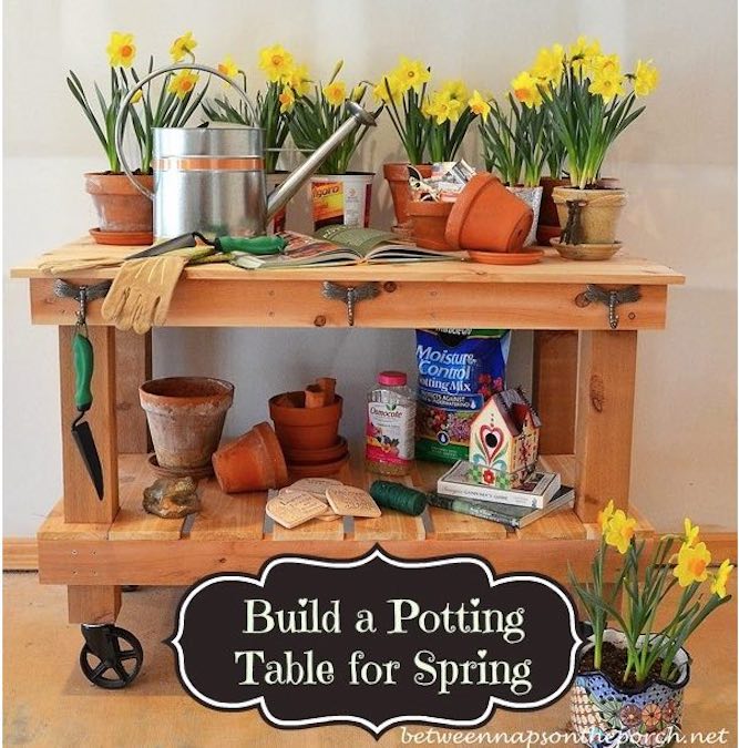 Mobile Potting Table Free Woodworking