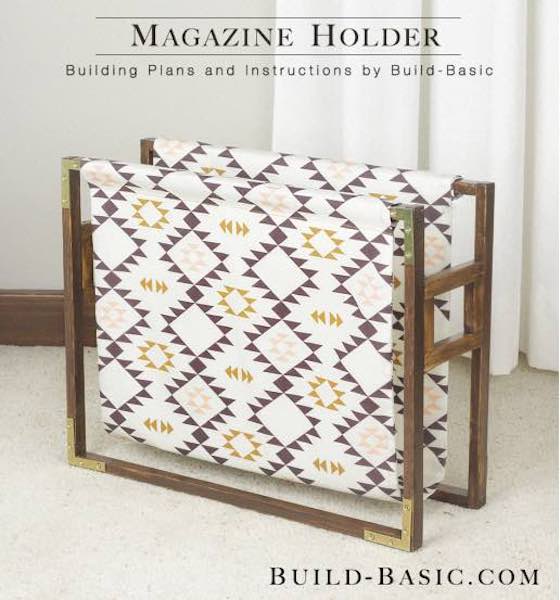 Fabric Sided Magazine Holder Free Woodworking