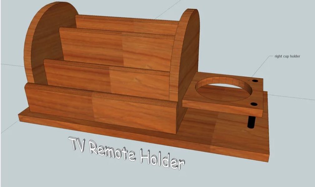 Remote Holder Free Woodworking