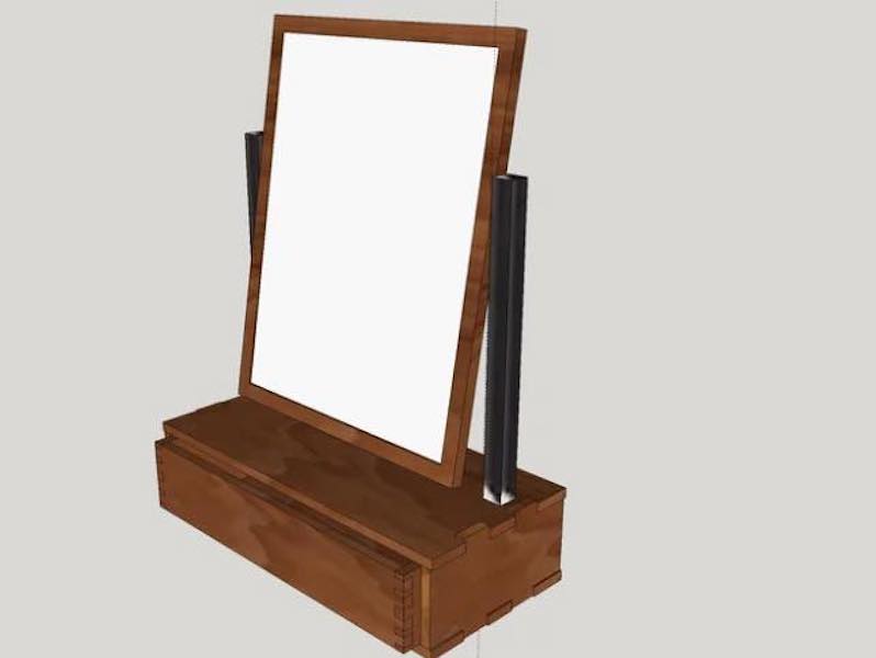 Tilting Table Mirror Free Woodworking