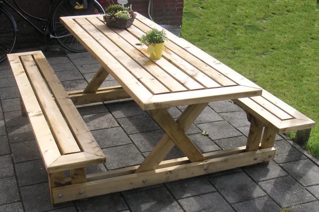 2×4 Picnic Table Free Woodworking