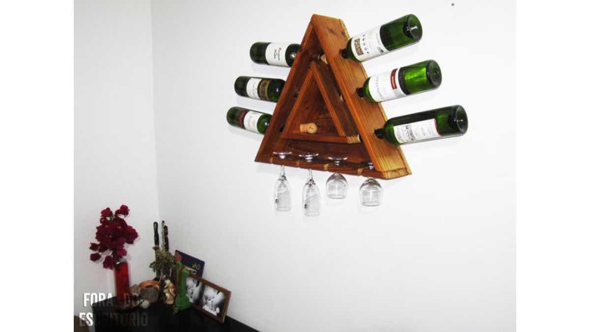 Triangular Wine Rack PDF Free Woodworking
