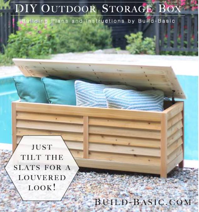 Outdoor Storage Box Free Woodworking