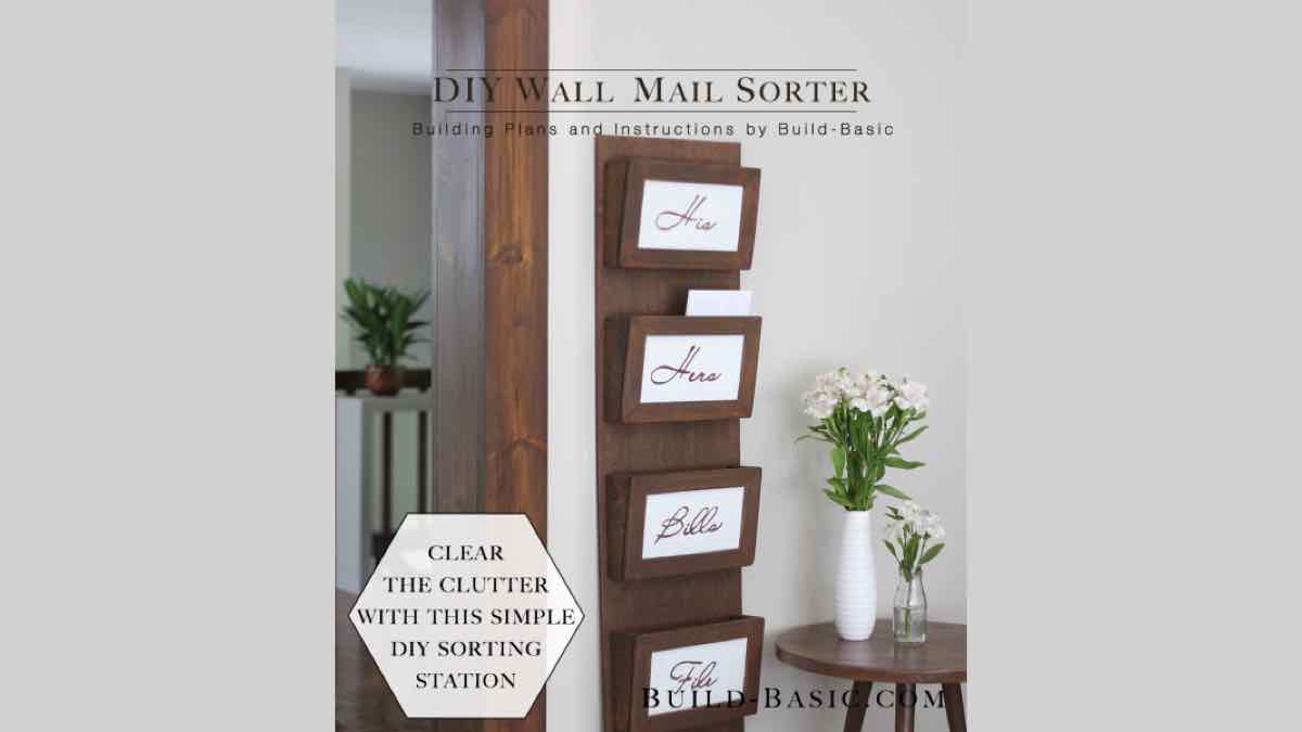 Wall Mail Organizer Free Woodworking