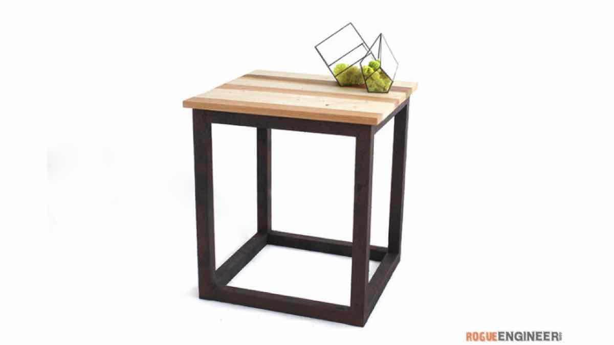 Industrial End Table Free Woodworking