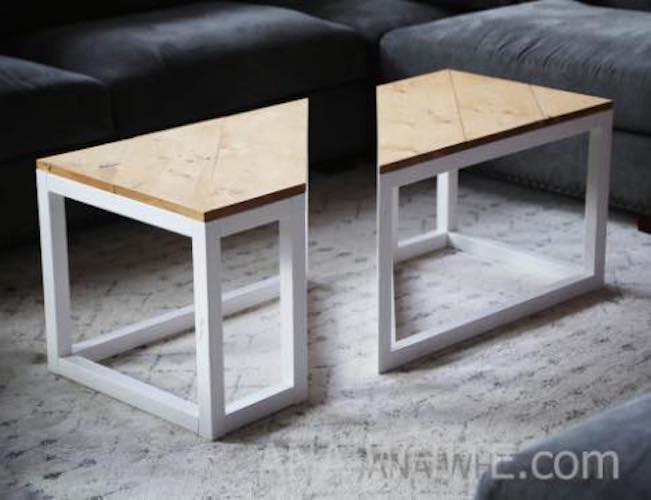 Split Industrial Coffee Table Free Woodworking